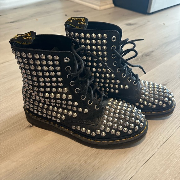 Dr. Martens Shoes - Dr. Martens Black Studded Boots